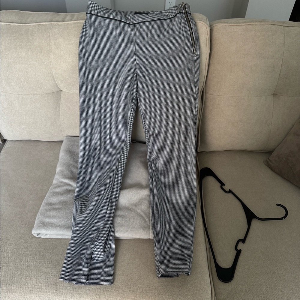 Zara Gray Checkered Pants